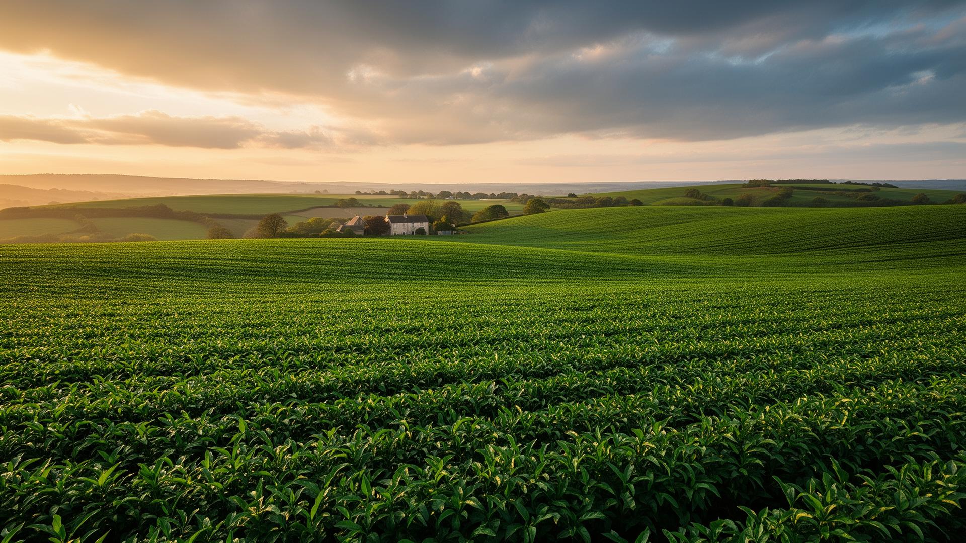 Câmp agricol cultivat cu inputuri Conagrii